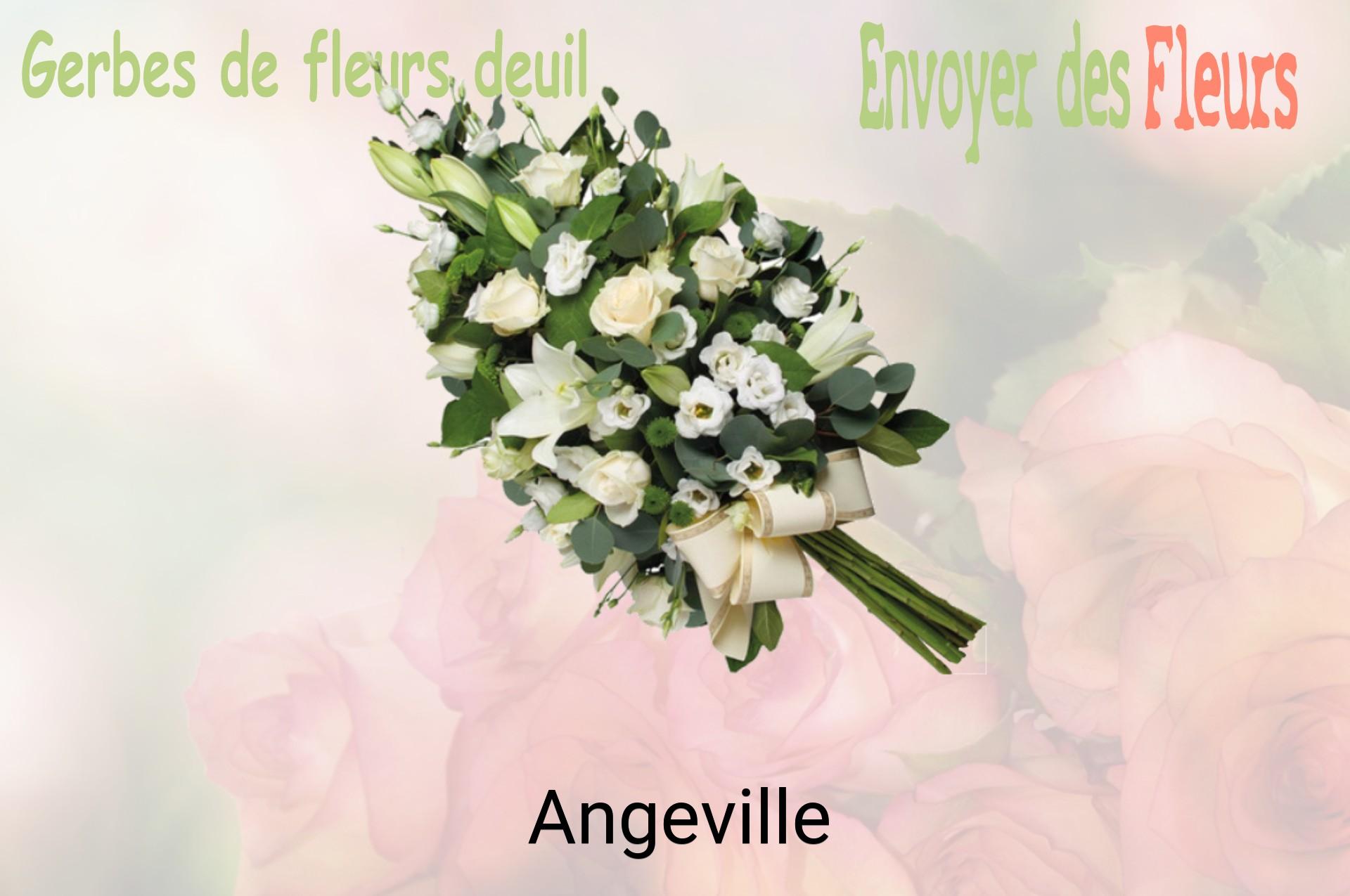 Gerbe de fleurs de deuil livrée à Angeville